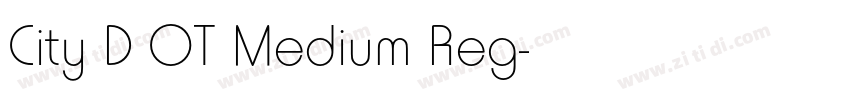 City D OT Medium Reg字体转换